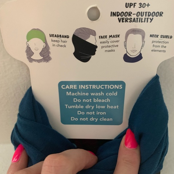 Multi use - wrap, band, scarf - Teal - New - Picture 5 of 6